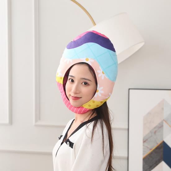 Påsk Huvudbonad Mjuk PP Bomull Härlig Färgglad Ägg Varm Mössa Utklädnad Unisex Tecknad Påskägg Hatt Cosplay Kostym Fotorekvisita