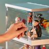 Dustproof Cartoon Toy Display Box Transparent Simple Shoes Cabinet Door Stackable Shoe Cabinets Detachable Bedroom Storage Boxes