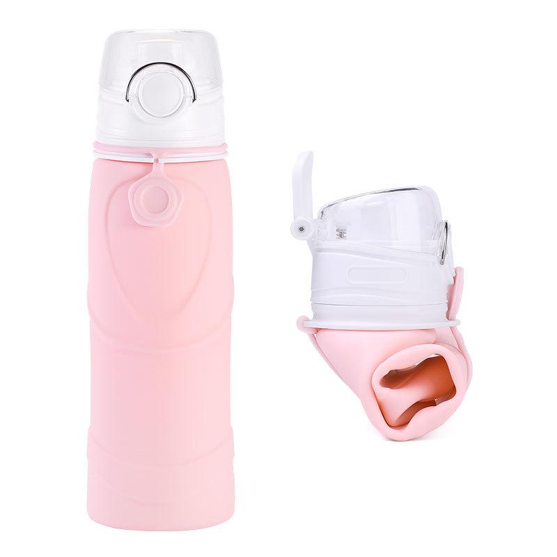 Geräumiger 750ml Aktiver Faltbarer und Leichter Silikon die Flasche des Krugs Gutaussehend Internet-Berühmtheit Großer Bauchbecher Reisekrug Geschenk