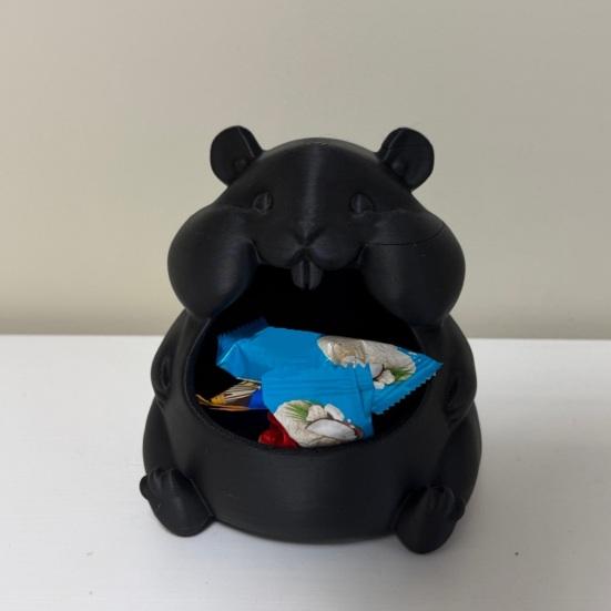 Enfeite de Tigela para Hamster Formato Fofo de Hamster Caixa de Armazenamento de Grande Capacidade Móveis para Casa para Doces Lanches