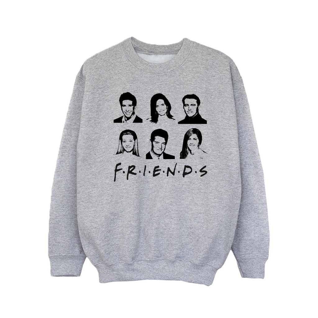 Friends Girls Faces Logo Sweatshirt