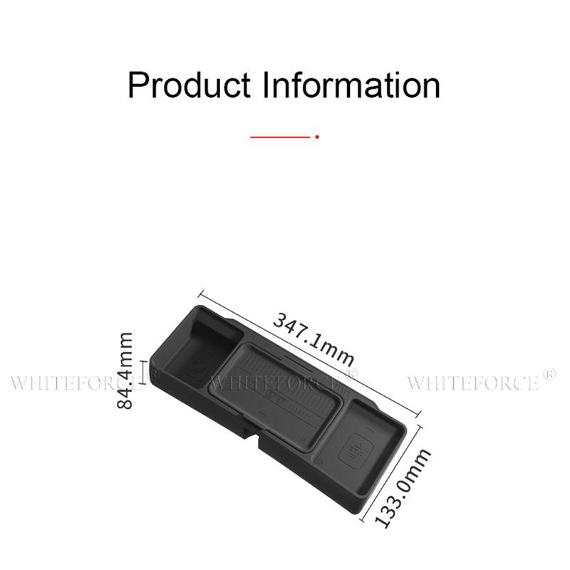 For Tesla Model Y Juniper 2025 Model 3 Highland Car Dashboard Storage Box Central Control Screen Rear Storage Tray Accessories