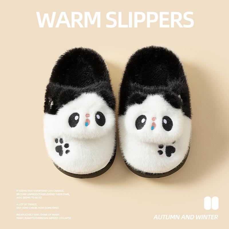 

Детские хлопковые тапочки: Теплая домашняя и уличная одежда, симпатичный дизайн, для мальчиков и девочек 4-6 лет, идеально подходит для осени и зимы Inner Length 19cm, Sole 210, Size 30-31