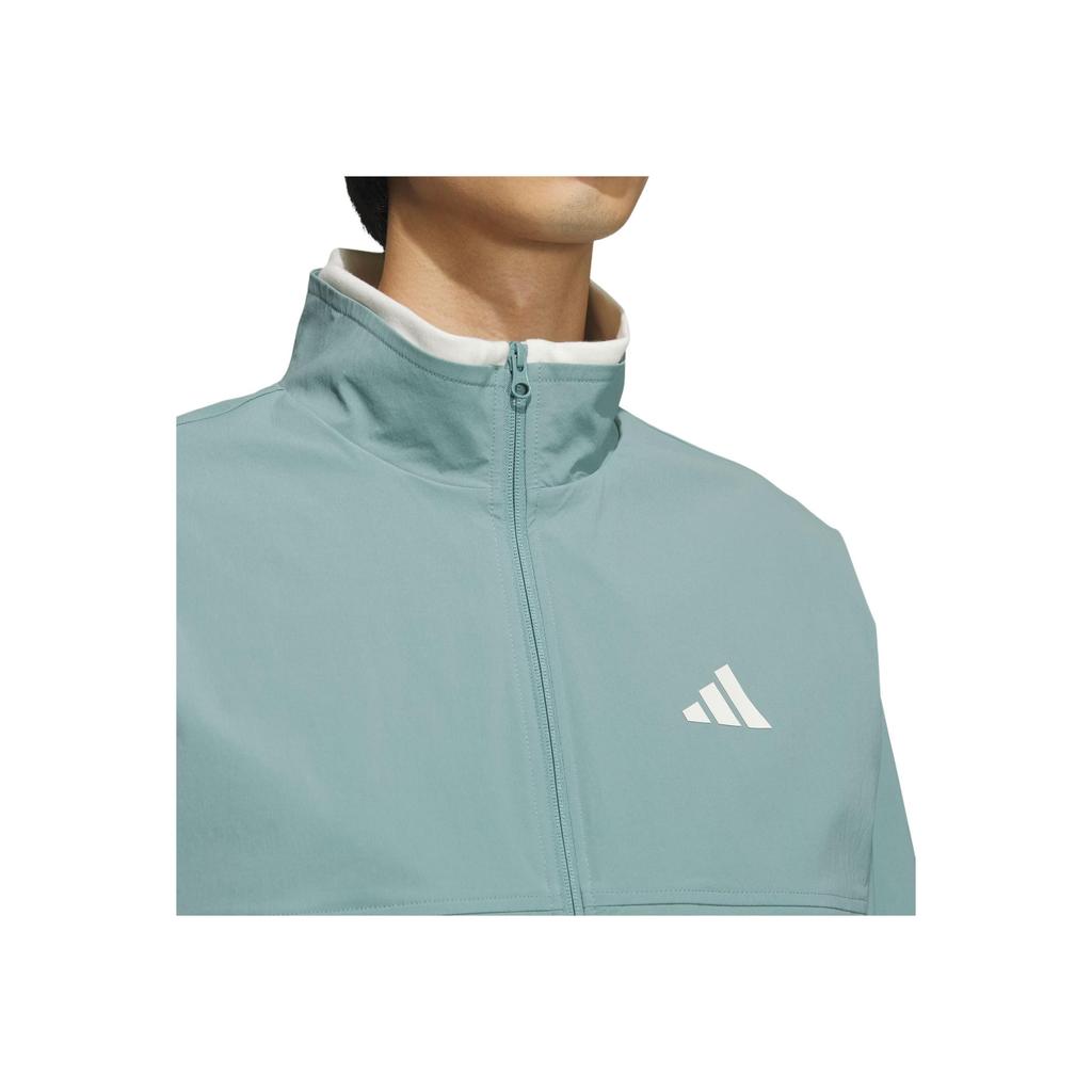 Adidas FW24 Woven Jacket Small Logo Series Stand Collar Casual Loose Long Sleeve Jacket Men Jacket Light-Gray JY1676