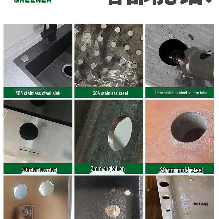 Green Forest Stainless Steel Hole Saw for Metal, Wood, and Aluminum Drilling