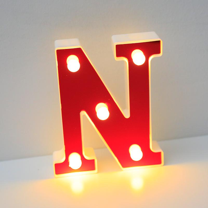 Red LED Letter Light for Parties and Proposals