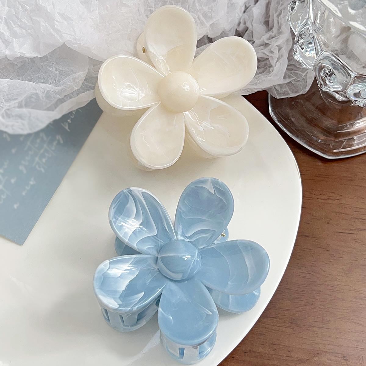 

3 шт. заколки для волос с мраморными венами и цветами для женщин, заколки-крабы для густых и тонких волос, милые заколки-крабы для праздничных подарков