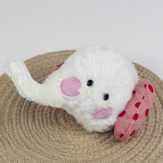 Pet Chew Toy Cartoon Animal Design Bite-Resistant Plush Toy with Sounding Device Interactive Tug-of-War Toy