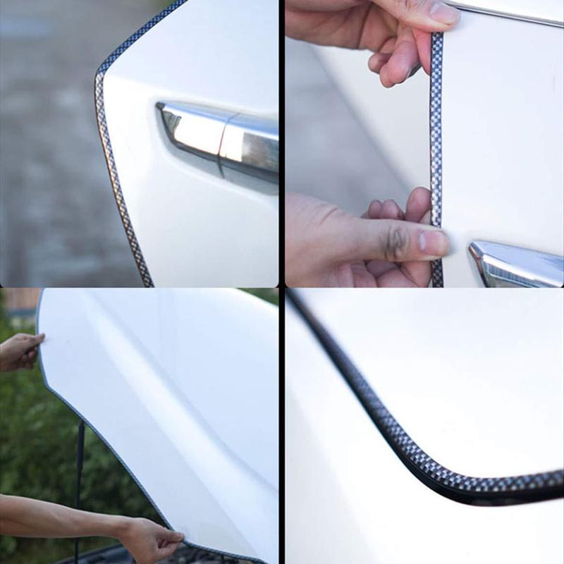 1pc Car Door Decoration Strip Car Door Anti-collision Strip Car Door Edge Protection Strip Stickers Auto Exterior Accessories