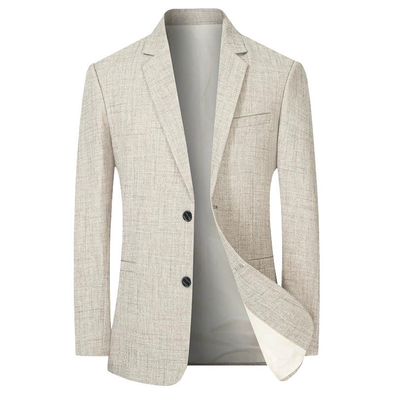 Men's Fashion Business Solid Color British Style Professional Work Groom Wedding Dress Best Man Blazer Jacket