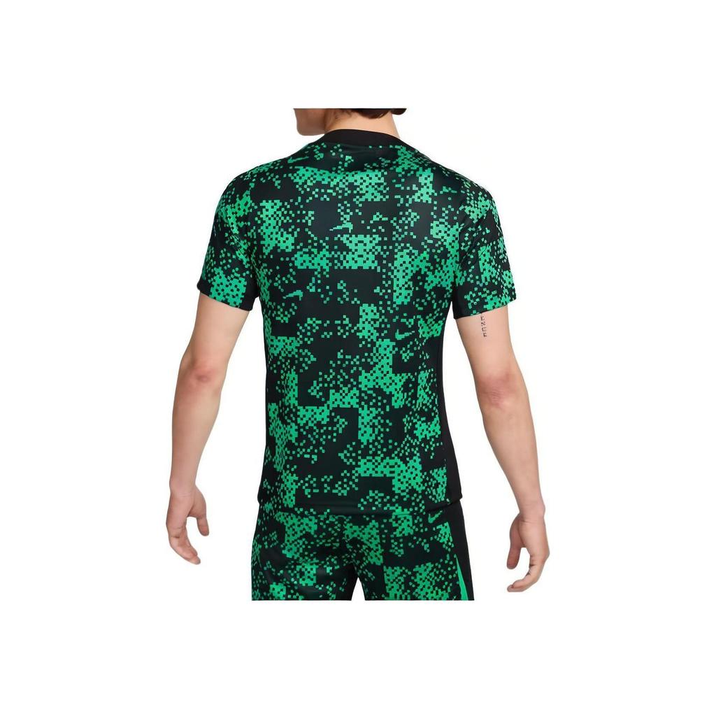 Nike Graphic Print Slim Fit Crew Neck Short Sleeve T-Shirt Men Tops Green FN2412-324