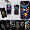 PP15 Cartoon Owl Soft Shell Phone Case for OPPO A3 Pro A72 A74 A76 A77 A77S A78 A79 A94 A95 A18 A40M A58