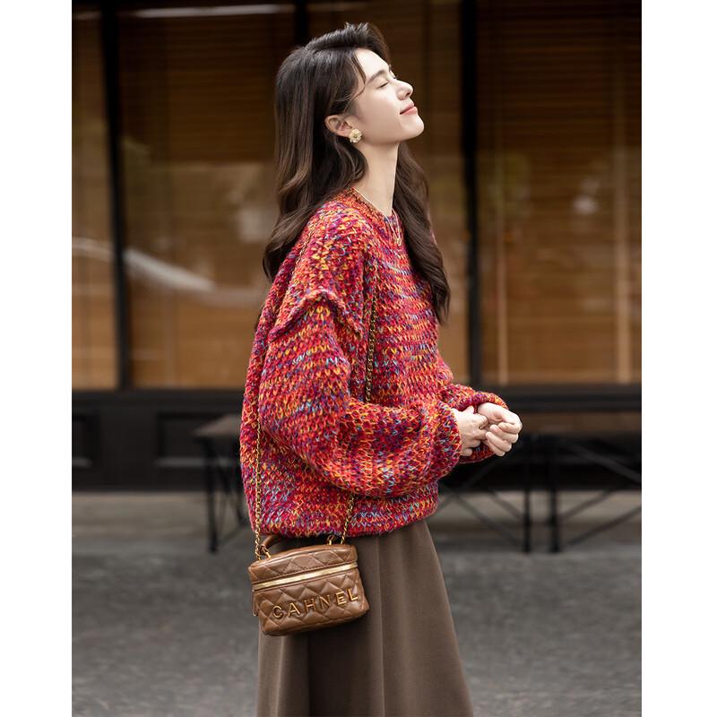 MOKANA Women's Fair Isle Long Sleeve Sweater