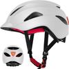 Lightweight Integrated Cycling Helmet With Taillight Urban Commute Bike Riders Delivery Workers