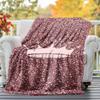 1pc Crown Glitter Outdoor Flannel Blanket Soft Warm All-Season Throw for Sofa Bed Car Camping Office, Cozy Gift Idea1239S