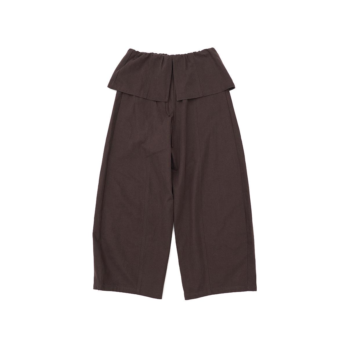 Dai He Tencel Cotton High Waist Lace-up Casual Pants - Spring Collection Small