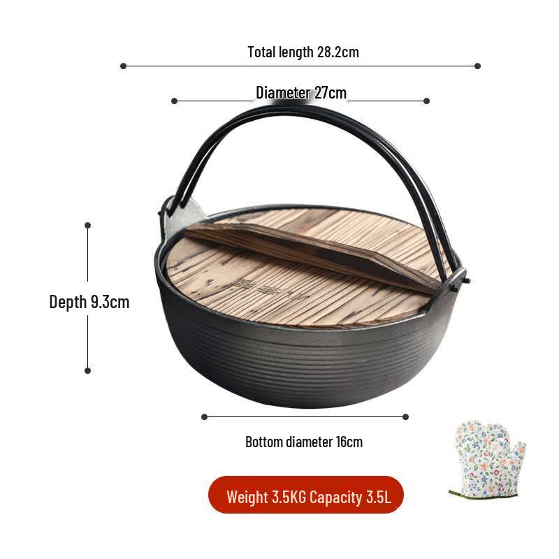 

Wutuo Cast Iron Sukiyaki Pot