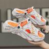 Fashion Smile Pop Fashion Men Clogs Slippers Brand Summer Clogs Slippers Outdoor Antiskid Beach Slippers Soft Home Breathable
