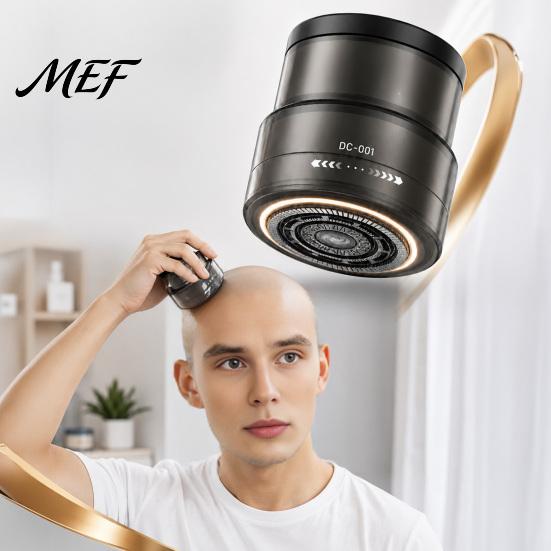Wet Dry Shaver Electric Bald Head Shaver, Beard Trimmer with Digital Display, 360 Degree Waterproof Floating Rotary Grooming Tool for Men Compact