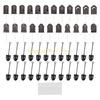 KX4B Graveyard Tombstones Cake Toppers Set Of 48 Including Mini Novelty Shovel Spoons For Halloween Birthday Party Decoration