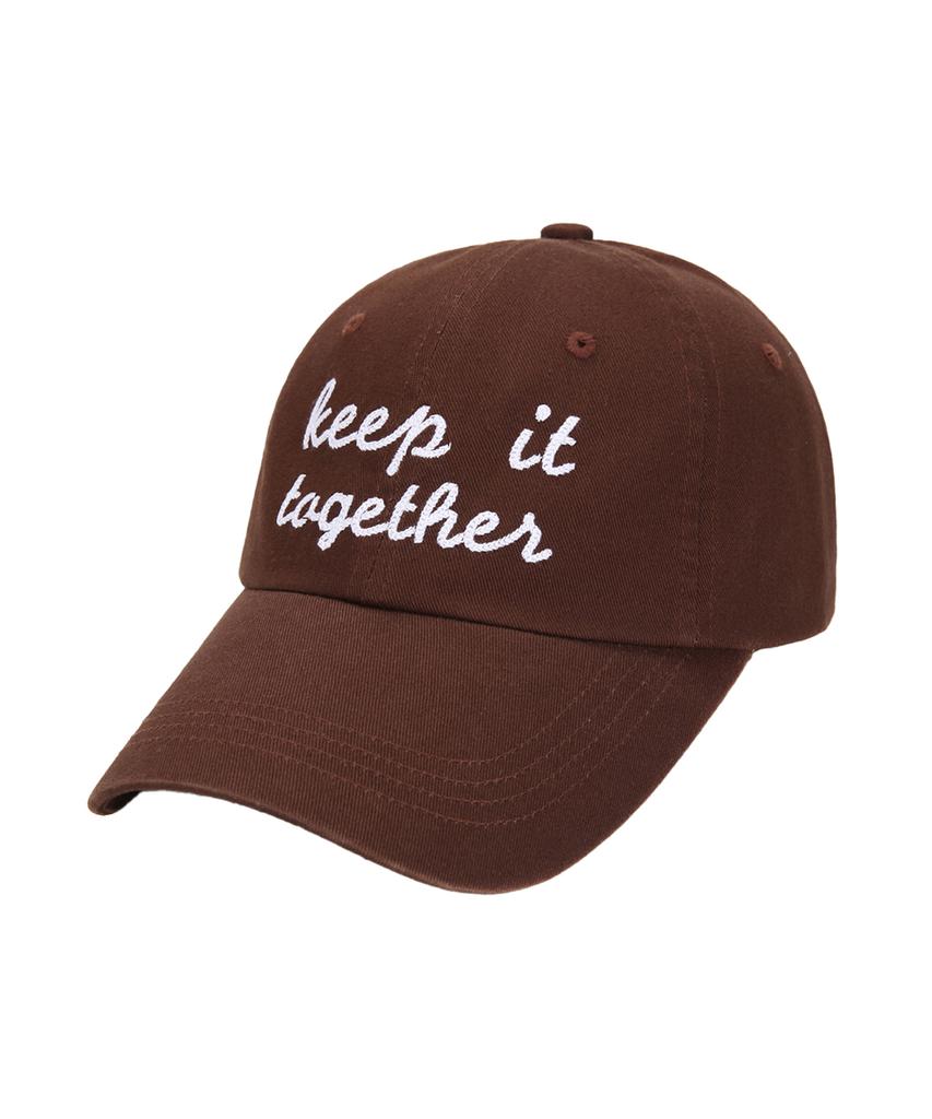 Beullaegsaenjeu High Teen Together Embroidered Ball Cap_Brown