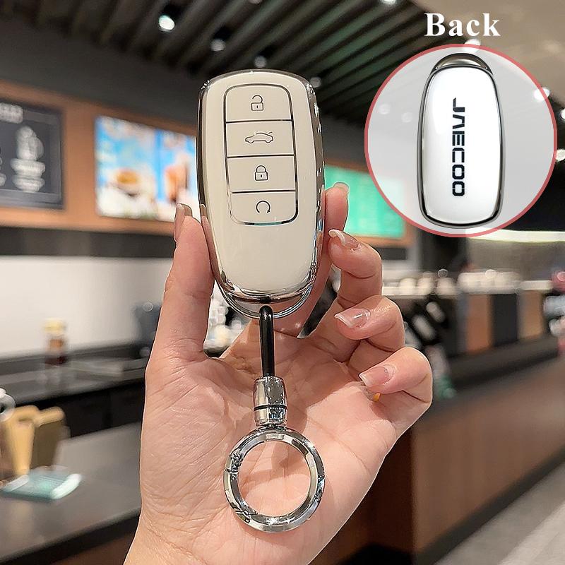 for Chery Jaecoo J8 8 J7 7 PHEV 2025 2026 Car Key Case Keychain Remote Protection Cover Bag Shell Housing Holder Fob Accessories