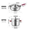 Meichu 'Good Luck' 3-Piece Cookware Set