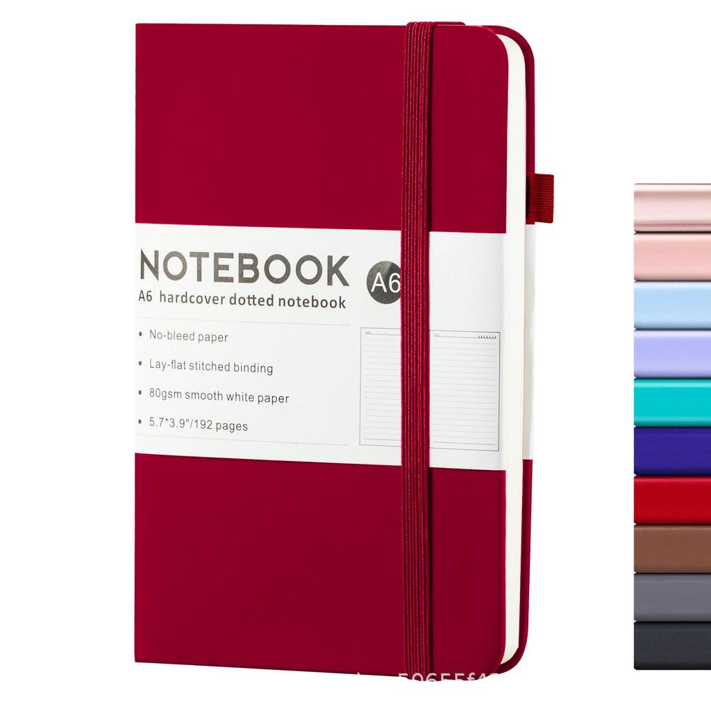 A6 Loose-Leaf Elastic Band Notebook - Customizable Student & Business Diary