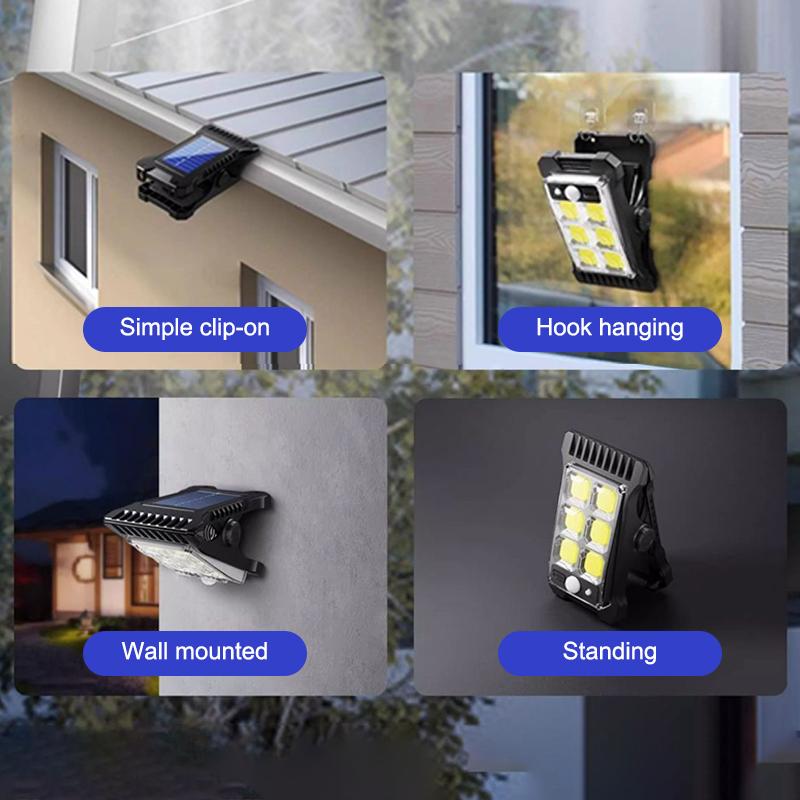  Upgraded Intelligent Sensing Solar Clip Lamp Outdoor Courtyard Lamp Garden Lighting Solar Wall Lamp