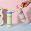 600ml Stainless Steel Insulated Cup Leak-Proof Vacuum Flask Portable Thermos Water Bottle  Outdoor
