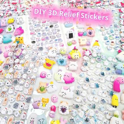 Autocollant en Mousse Animal Autocollant Récompense Enfant pour Art Loisirs Créatifs Cahier Journal Bouteille d'Eau Coque de Téléphone Scrapbooking Décoration