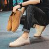 Fashion Men's Derby Shoe Oxford Lace Up Suede Leather Shoes Casual Shoes Outdoor Dress Shoes