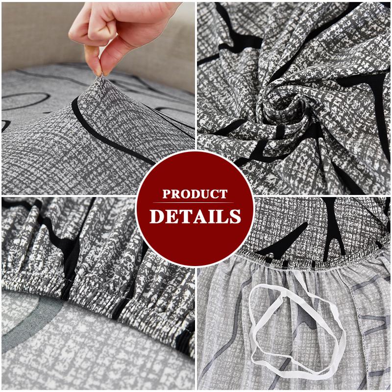 Ash Color Elastic Sofa Covers For Living Room Corner L -Shape Couch Cover Sectional Chair Slipcovers Protector Cover 1 /2 /3 /4 Seat