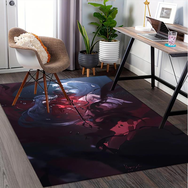 1pc skadi the corrupting heart Office Carpet Soft Polyester Entrance Carpet Washable Non slip Machin