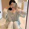 Pigiama da Donna per Primavera e Autunno Set Homewear Ragazze Dolce Pizzo Stile Ins Biancheria Intima da Studente Pigiama Homewear