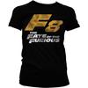 Fast & Furious Officially Licensed F8 Distressed Logo Women T-Shirt