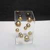 Geometric Metal Ball Art Transparent Acrylic Box Ornaments Modern Minimalist Square Living Room Decorations Desktop Furnishings