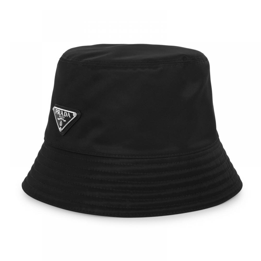 Prada Nylon Triangle Logo Bucket Hat 1hc137 2dmi F0002