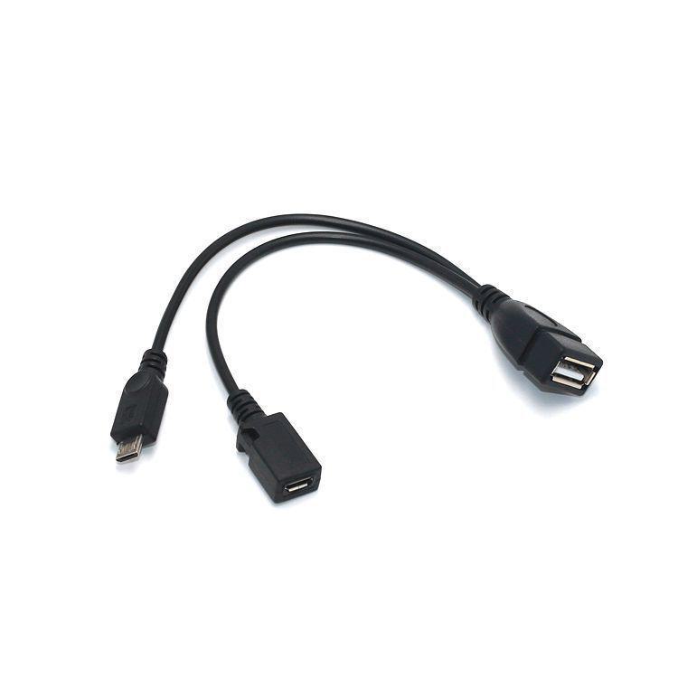 Micro USB OTG Cable with Power Supply for Tablet/Phone & External Card Reader