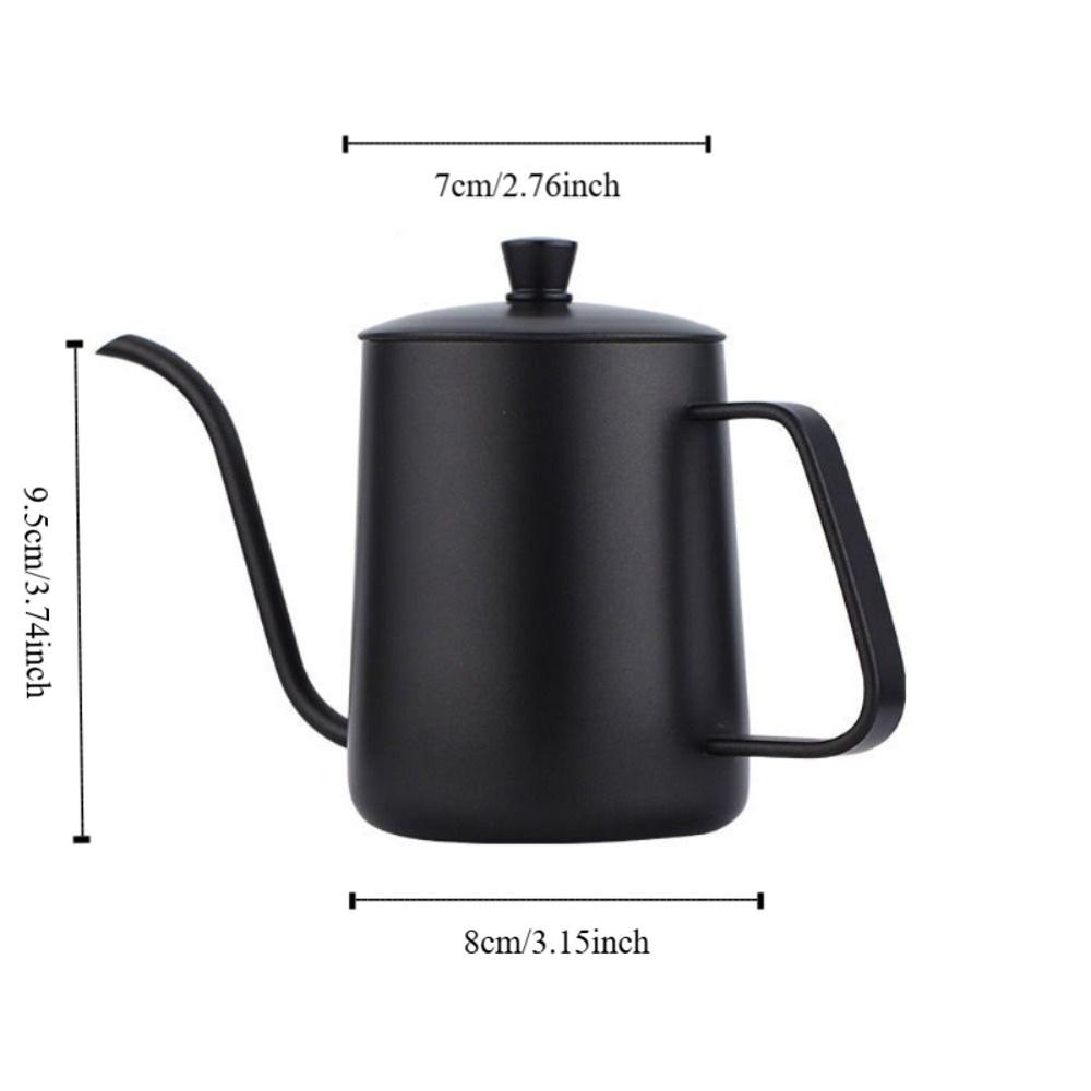 Narrow Spout Gooseneck Coffee Drip Kettle Stainless Steel Hand-poured Coffee Maker  Outdoor
