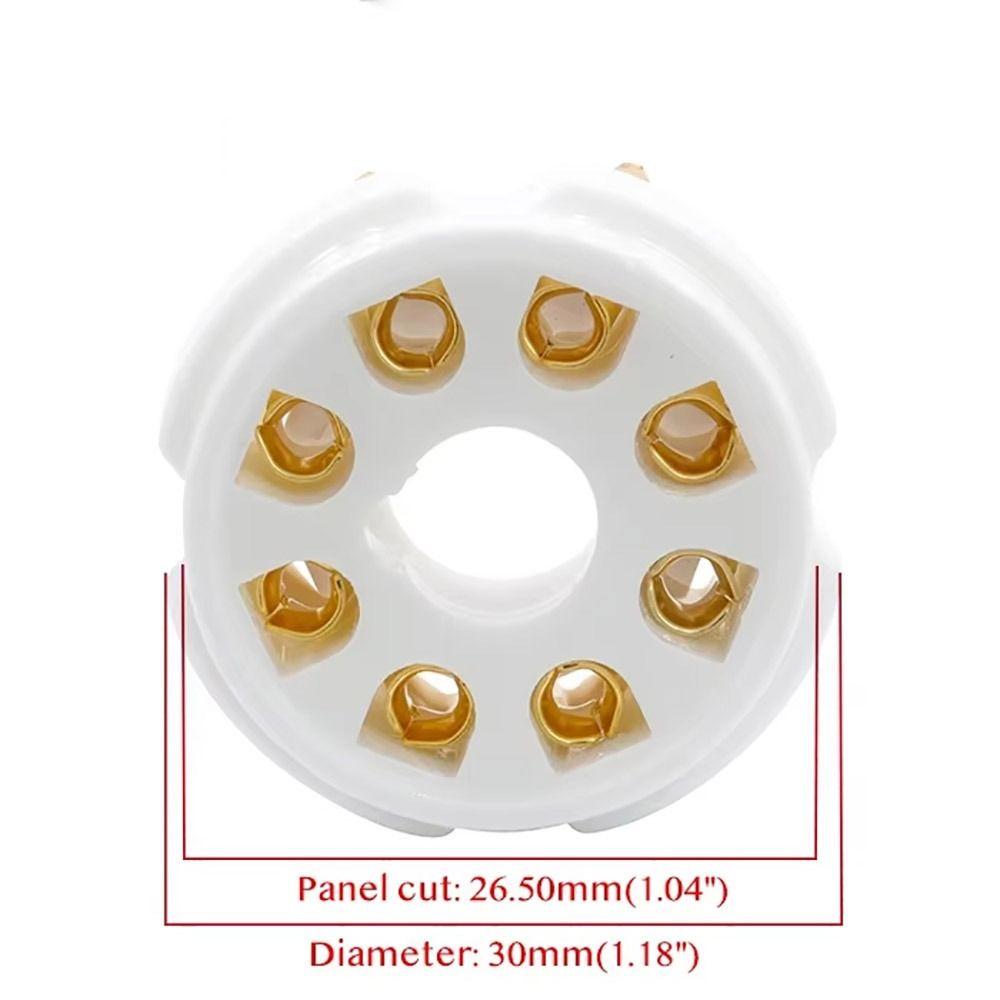 1Pcs 8Pin K8A Valve Base PCB Mount for EL34 KT88 6V6 6SL7 5AR4 6L6 6V6 6CA7 Vintage Audio Amplifier