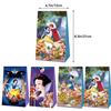 New 12Pcs Set Anime  Princess Snow White Rapunzel Jasmine Figures Candy Paper Gift Bag Cartoon Handbag Girls Birthday Gift