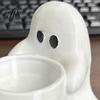 Ghost Themed Home Decoration Halloween Candle Holder, Cute 3D Printed Tea Light Holder for Stable Tealight Display Stand Scented Candles, Small