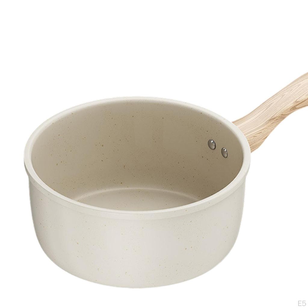 Milk Pan Butter Warmer Cookware Anti Scale Handle Infant Breakfast Pot Small Saucepan for Apartment