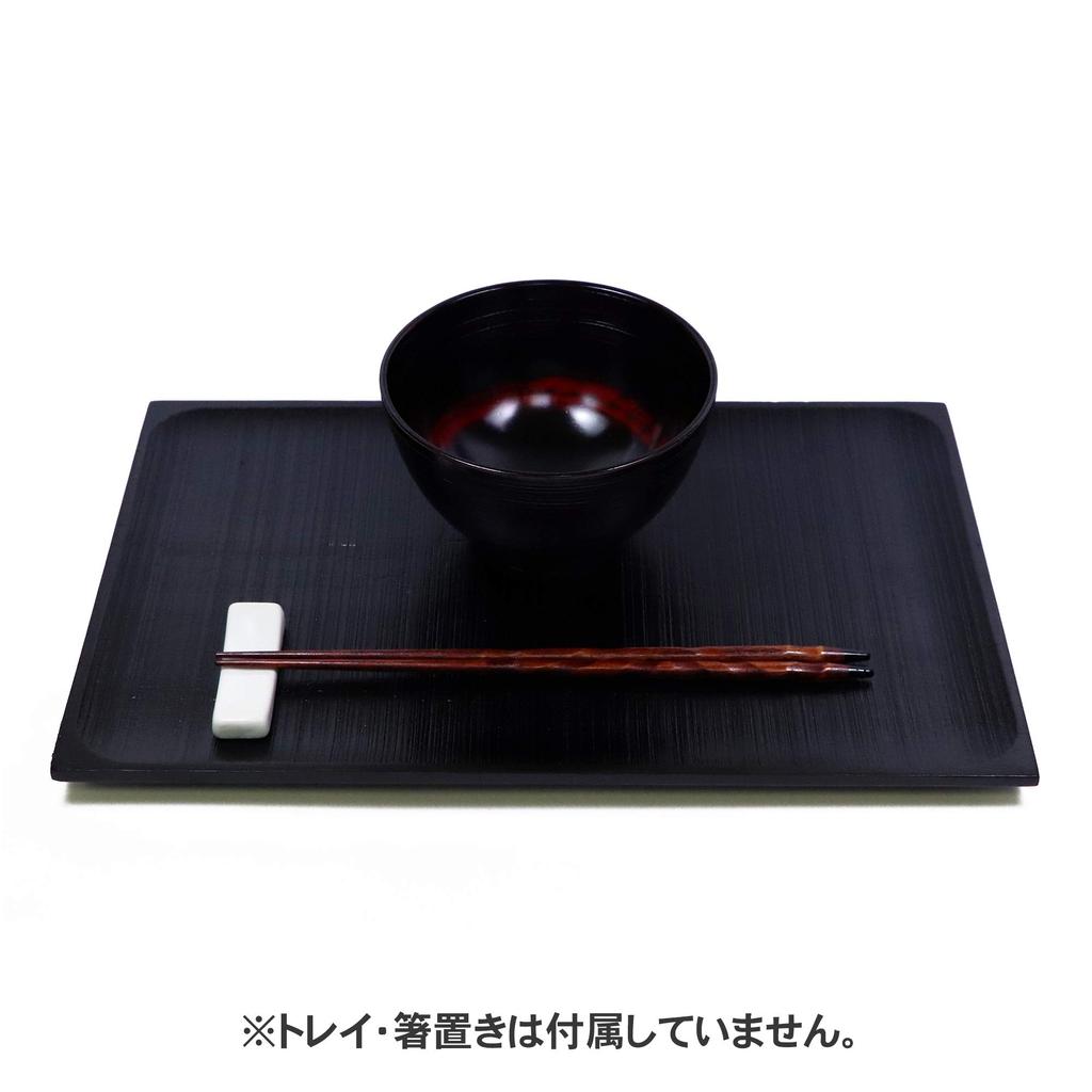 Osaka Choseido Wooden Miso Soup Akebono Yamanaka Wood Diameter 12cm Bowl, Lacquer, Lacquer, Grain, Lacquered, Original, Small,