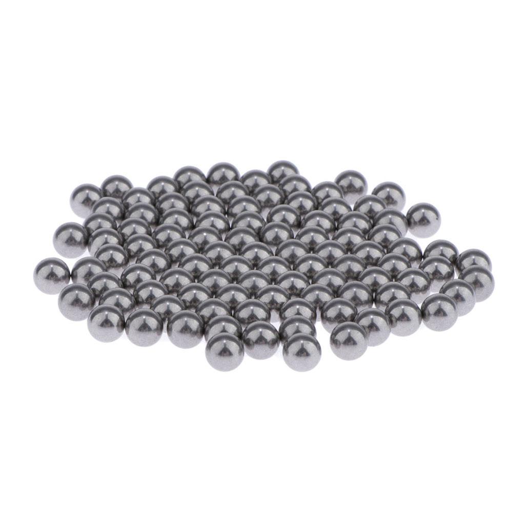 100 Pack Cleaning Balls Stainless Steel Reusable Antirust for Touiller Painting (Dark Gray)