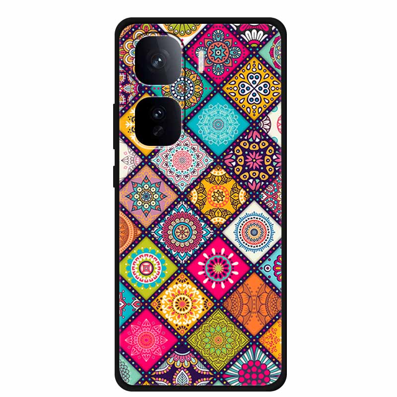 For iQOO Neo 10 Phone Case 3D Relief Emboss Flower Cover for Vivo iQOO Neo 10 Pro plus Silicone Soft Protective Cases Neo10 Pro+