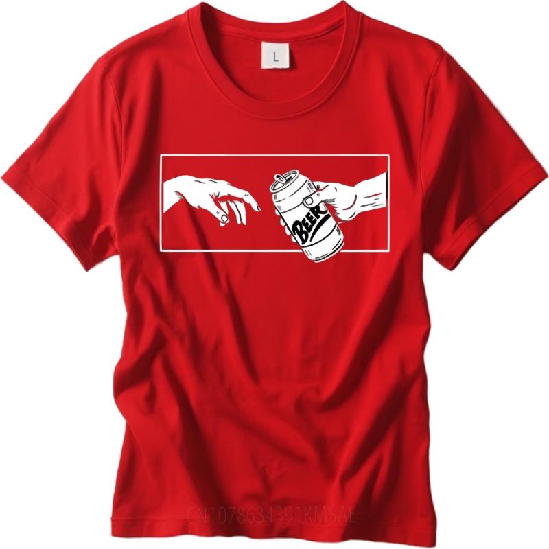 Streetwear summer Boys tshirt Hand Reaching For Beer Can Short Sleeve Relaxed Fit Round Neck tops male cotton tee shirt