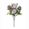 Embroidered Ball Simulation Flower Bundle Design Artificial Flower Lifelike Silk Rose  Party Decor