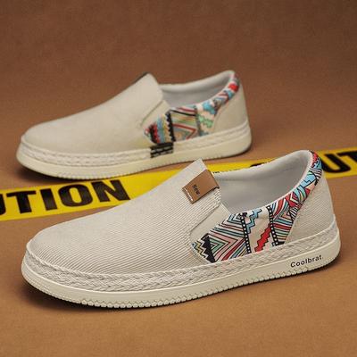 Canvas Shoes Boys Summer Breathable Trend Versatile Sleeve Casual Board Shoes Men Linen Cloth Shoes Old Beijing Cloth Shoes